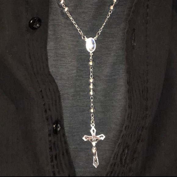 PRECIOUS ROSARY “ROUNDED” - 925 SILVER - Picture 9 of 11